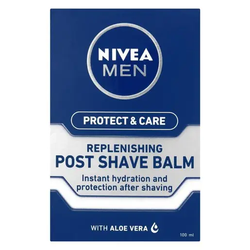 Front of NIVEA MEN Protect & Care Post Shave Balm box 100 ml