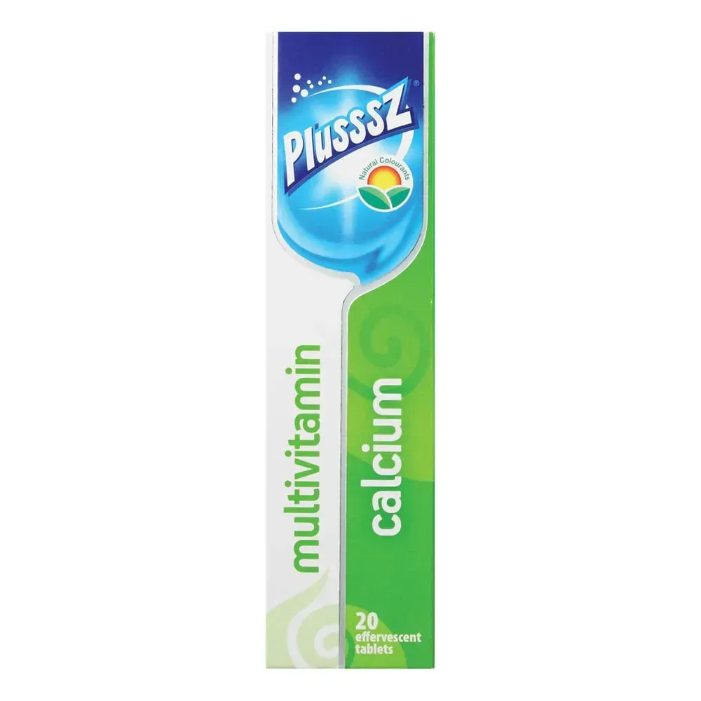 Front of Activo Health Plusssz Multivitamin & Calcium Effervescent 20 tablets box