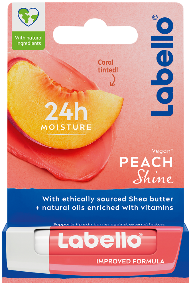 Labello Peach Shine Lip Balm 4.8g