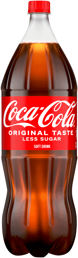 Coca-cola Original Taste Less Sugar Less Sugar Soft Drink 2L