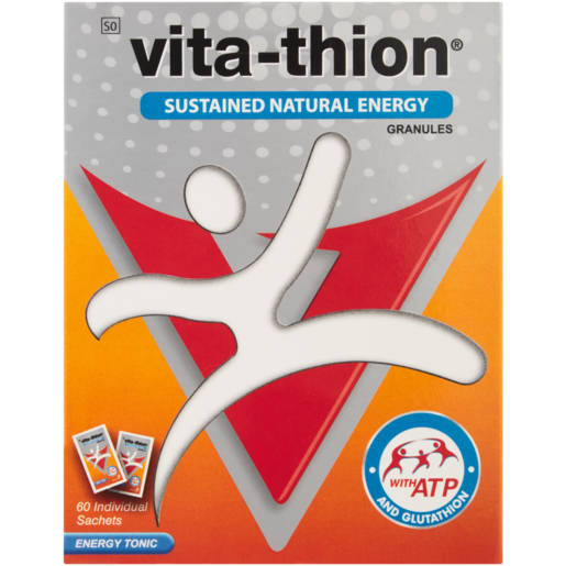 Front of Vita-Thion Energy Tonic 60 Sachets box