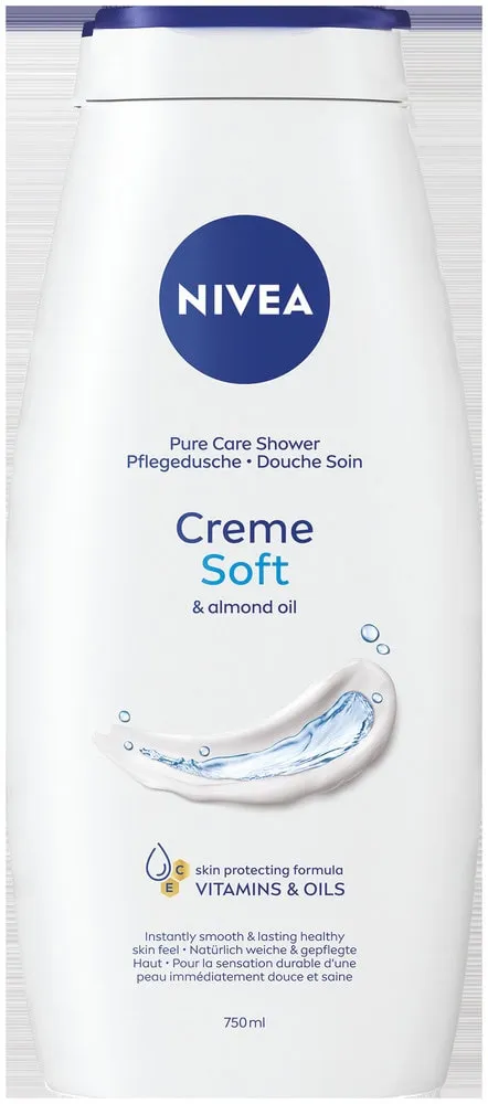 Nivea Creme Soft & Almond Oil Shower Cream 750ml