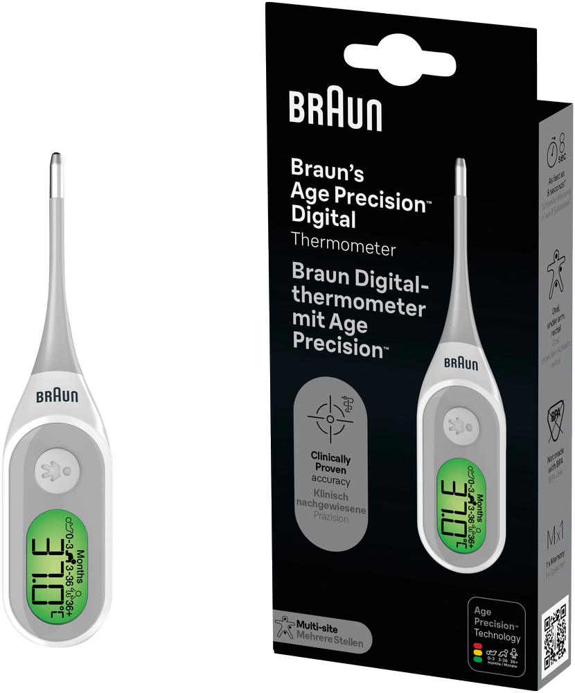 Braun Age Precision Digital Thermometer 1s