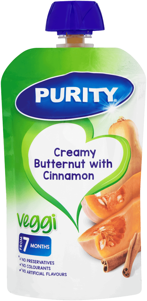 Purity From 7 Months Creamy Butternut with Cinnamon Veggi 110ml