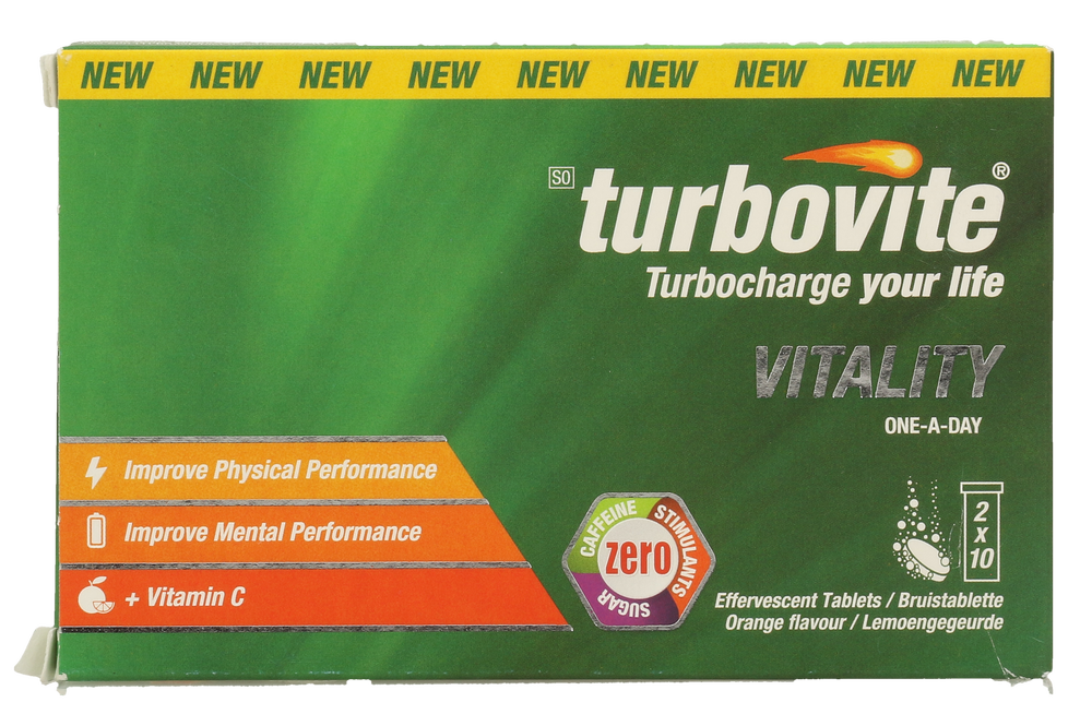 Turbovite Vitality Effervescent Tablets 2 x 10pk
