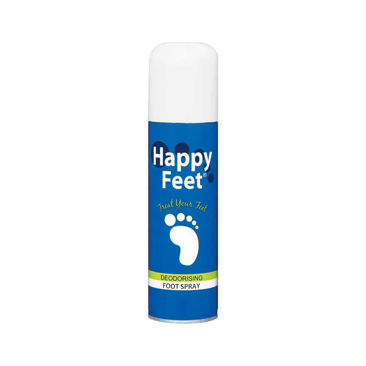 Front of Rolfe Laboratories Happy Feet Deodorising Foot Spray 120 ml can
