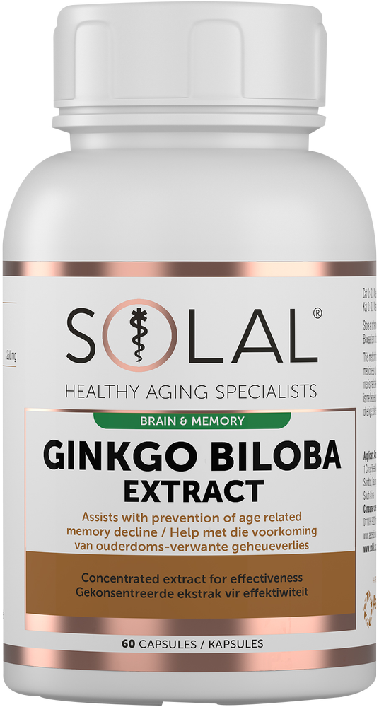 Solal Ginkgo Biloba Extract Capsules 60pk