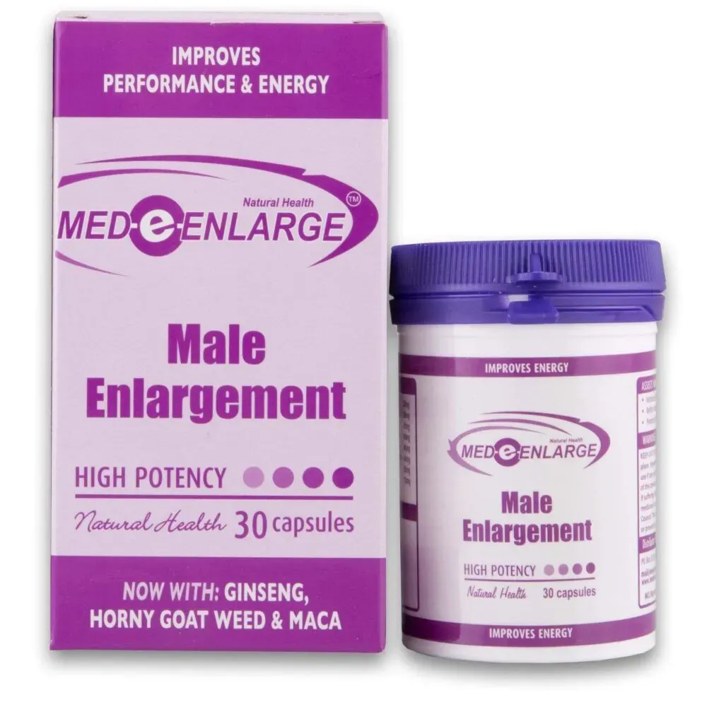 Med-E-Enlarge Male Enlargement Capsules 30 box and bottle