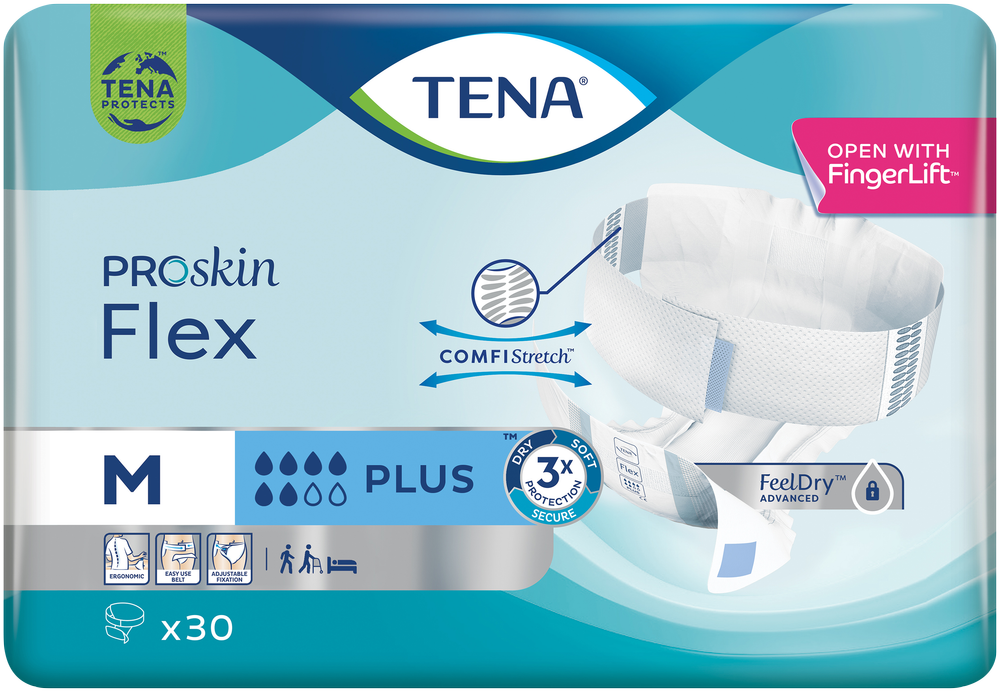 TENA ProSkin Plus Adult Incontinence Flex Briefs 30pk