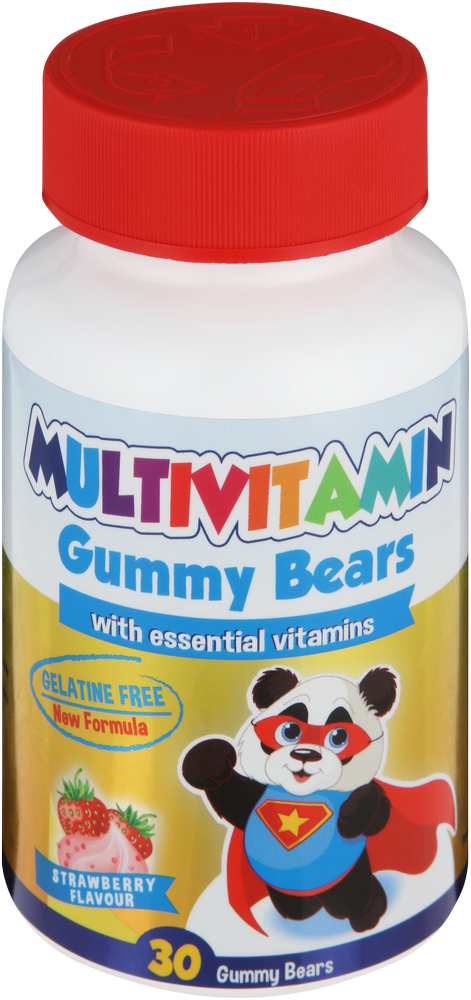 Wellvita Strawberry Flavour Multivitamin Gummy Bears 30pk