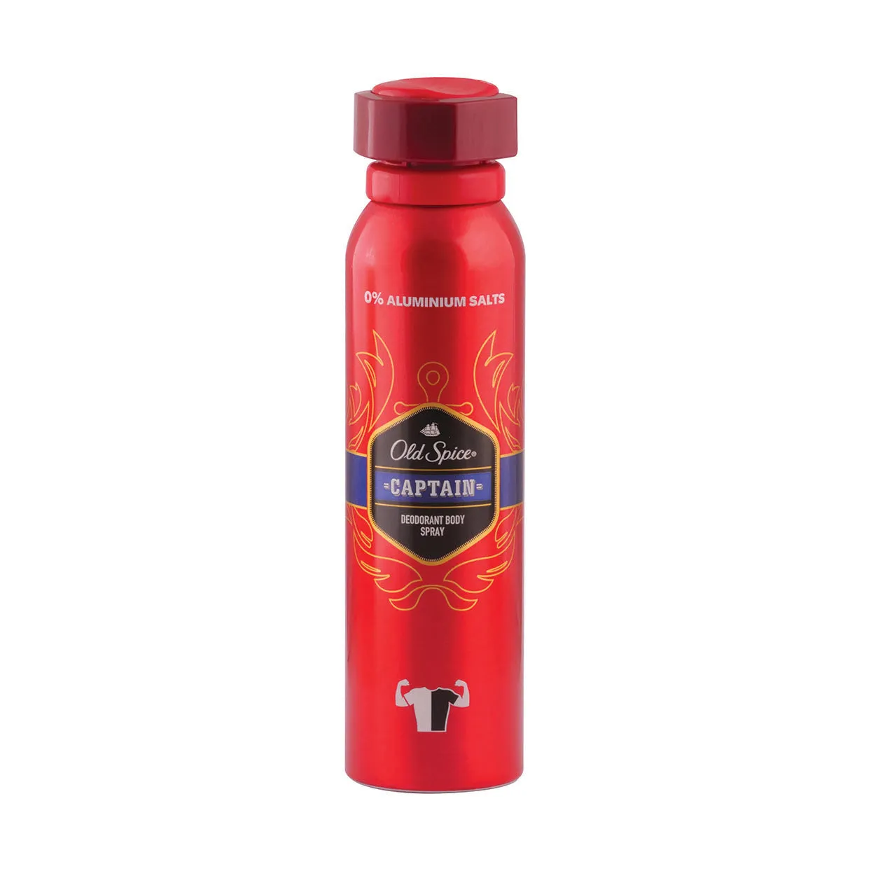 Front of Old Spice Captain Deodorant Body Spray 150ml can