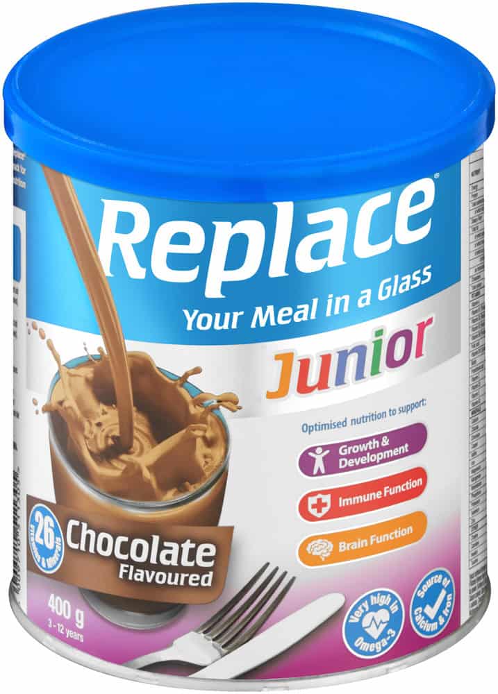 Replace Junior Chocolate Flavoured Nutritional Supplement 400g